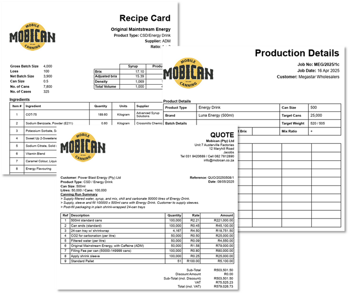 Operations App PDF Templates